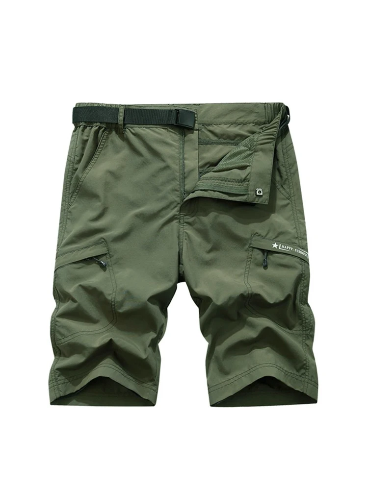

Men's Summer Outdoor Qui Dry orts Casual Five-Quarter Length Breathable Workwear Sle Comfortable Nylon Leisure Pants