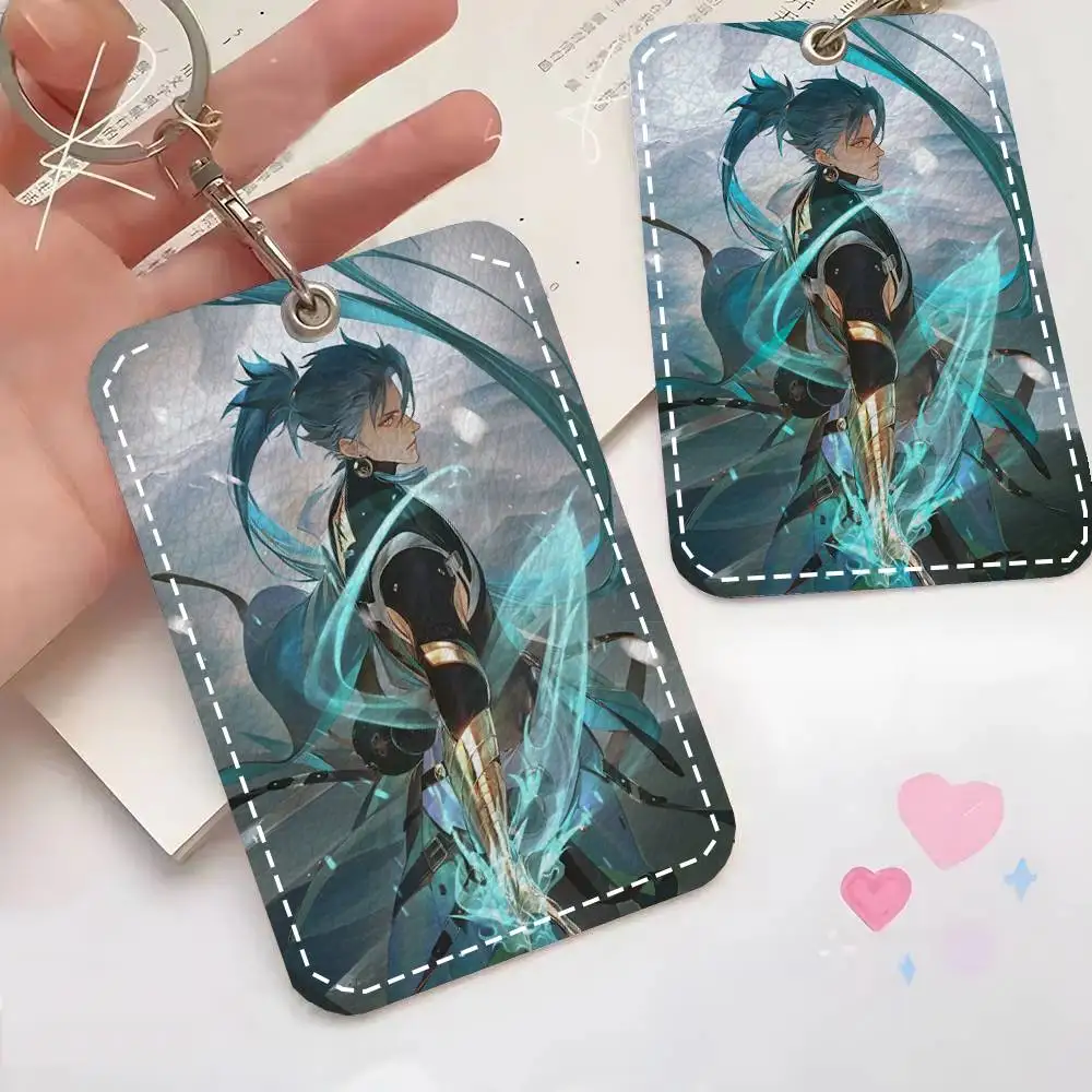 

Кожаный брелок-картхолдер Game Wuthering Waves JIYAN для карт доступа и ключей