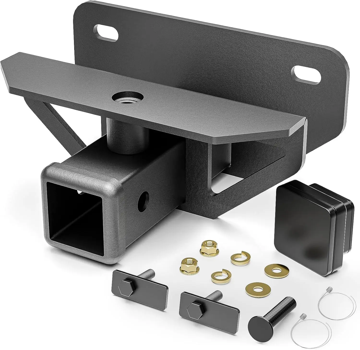 

2 Inch Tow Hitch for Ram 1500 2500 3500, Class III Trailer Receiver with Cover, Fits 2003-2018 Dodge Ram 1500 & Classic & 03-13