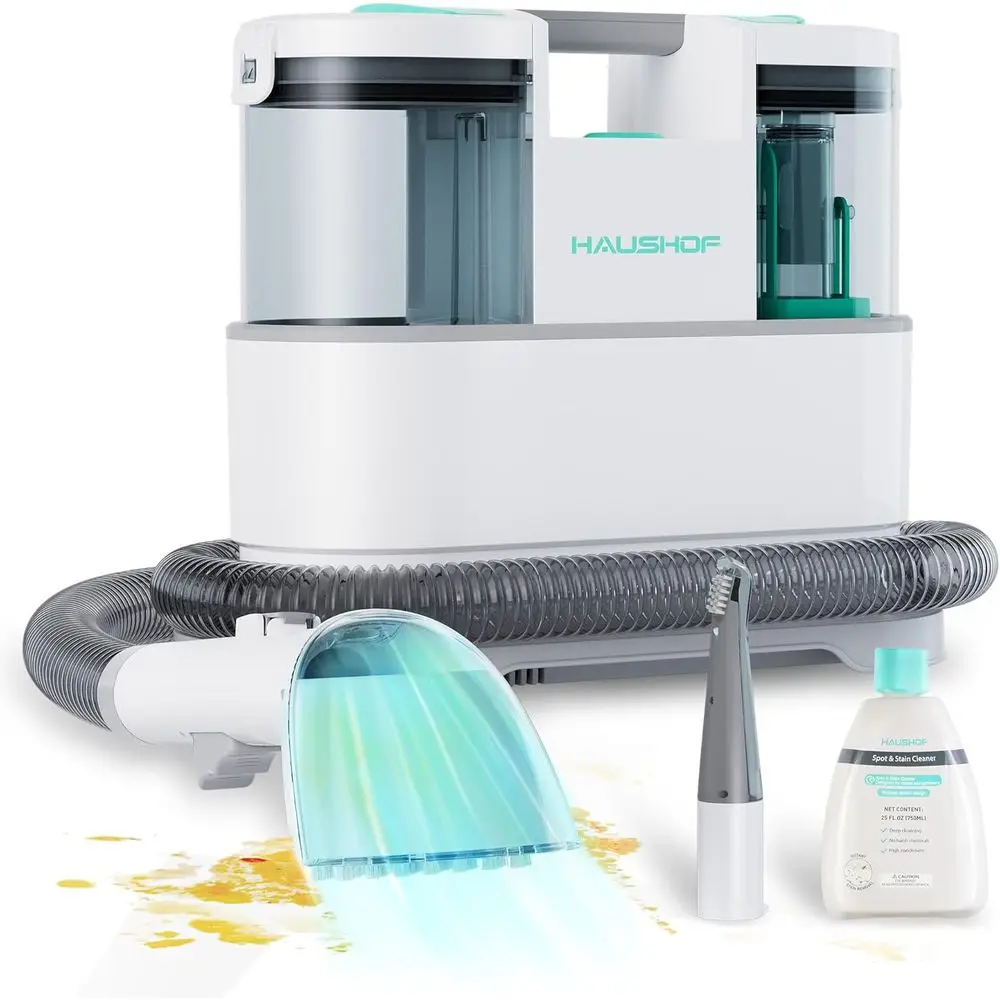 

Lightweight 12Kpa Portable Spot Cleaner for Deep Stains on Couches, Rugs, Car Seats, and Tight Spaces