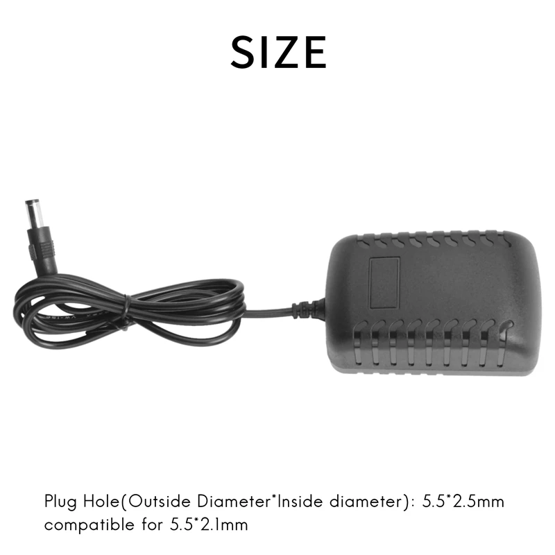5050 3528 LED 스트립 조명용 전원 공급 장치 어댑터 변압기, AC/DC, 12V, 2A, 24W, US 플러그