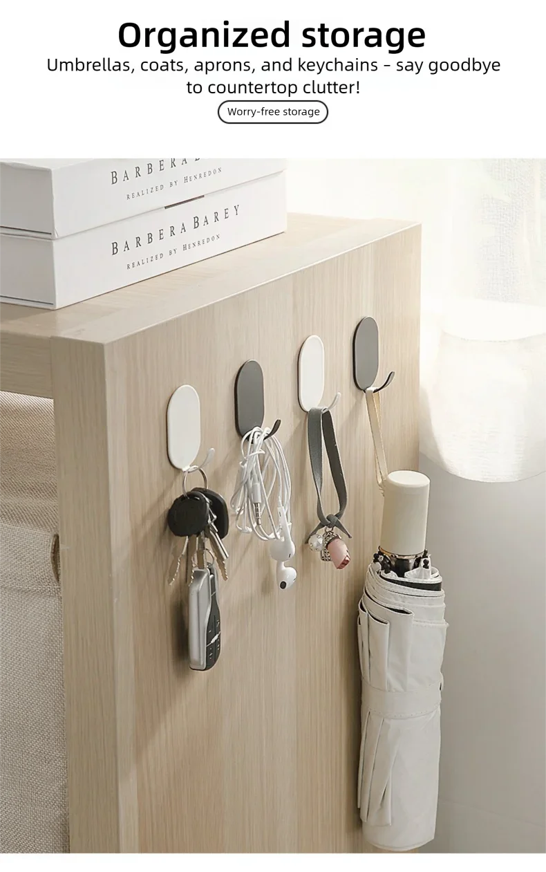 Heavy-Duty Adhesive Wall Hooks