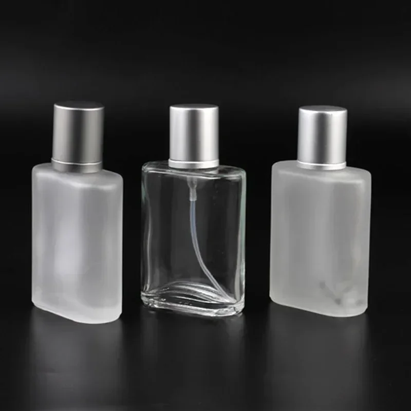 30ml Screw Top Sandblasted Glass Perfume Bottle Liquid Spray Bottle Empty Bottle 50ml Dispenser Bottles Empty Makeup Fine Mist