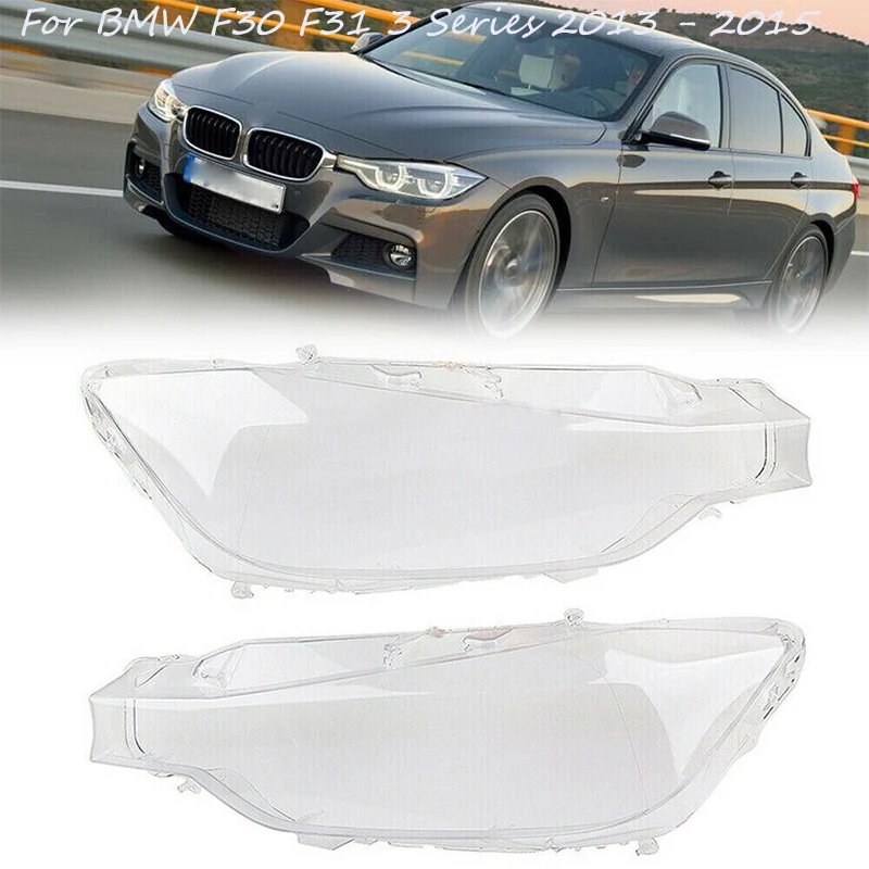 Car Accessories Headlight Lens Glass Lampshade Led Headlight lamp Lens Cover For BMW 3 Series F30 F31 2013 2014 2015 Left&Right