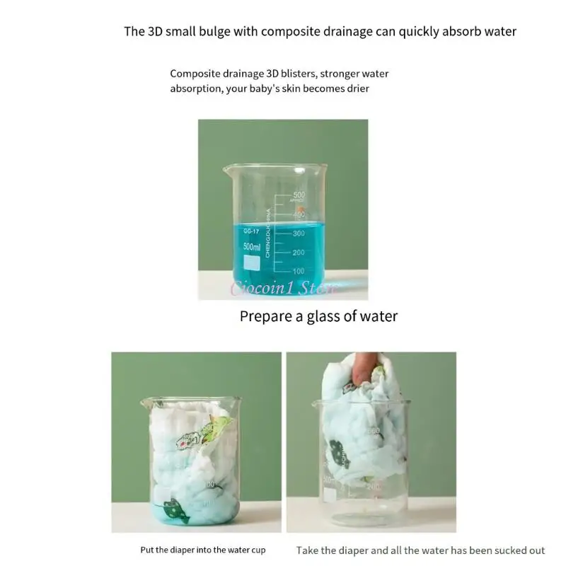 

Y1UB 3pcs or 5pcs Set Infant Cotton Nappies Soft and Absorbent Washable Design Diapers for Four Season 0-12 Month Baby