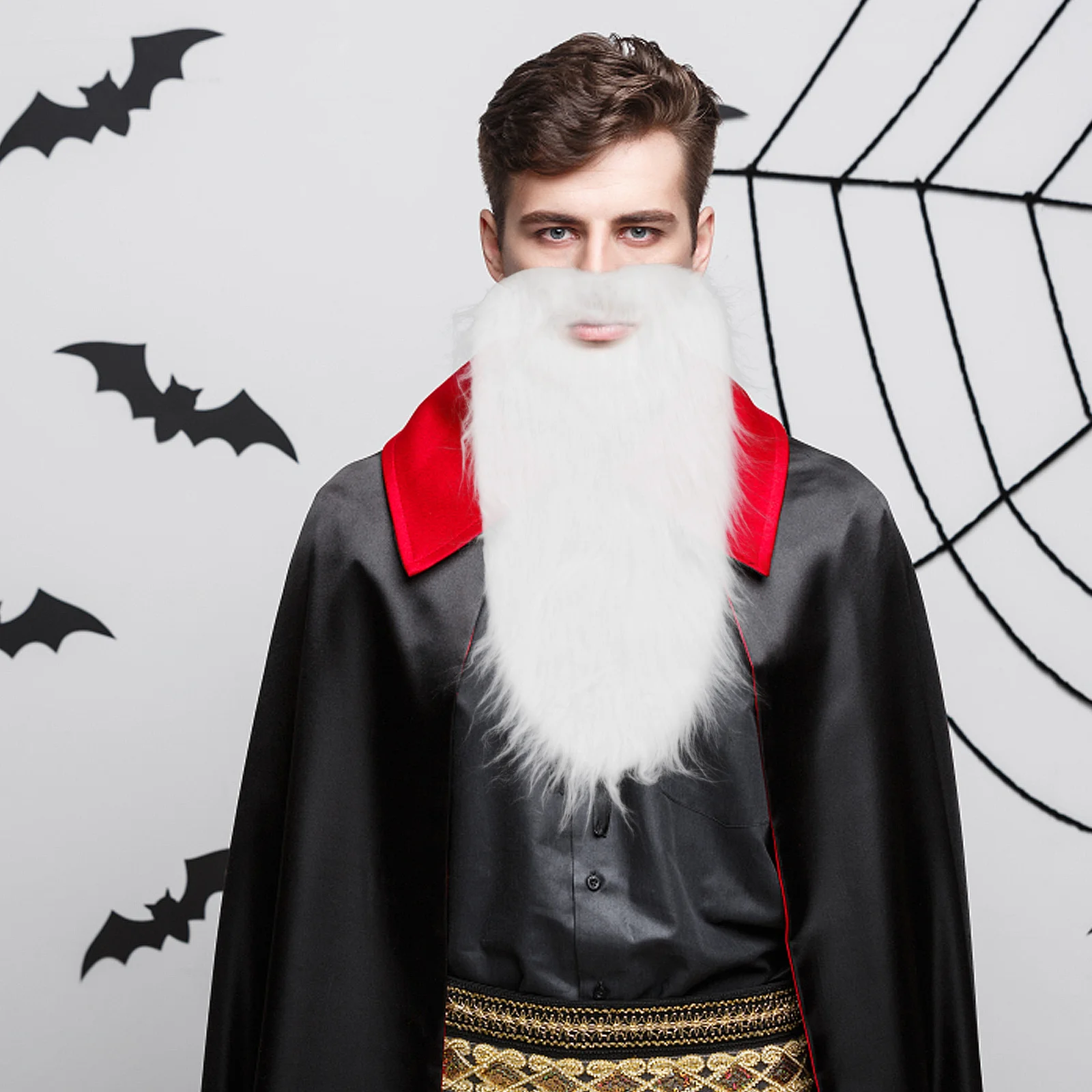 

Artificial Beard Large Realistic Mustache Comfortable Fit Cosplay Party Fake Beard Costume Realistic Mustache Simulated Beards