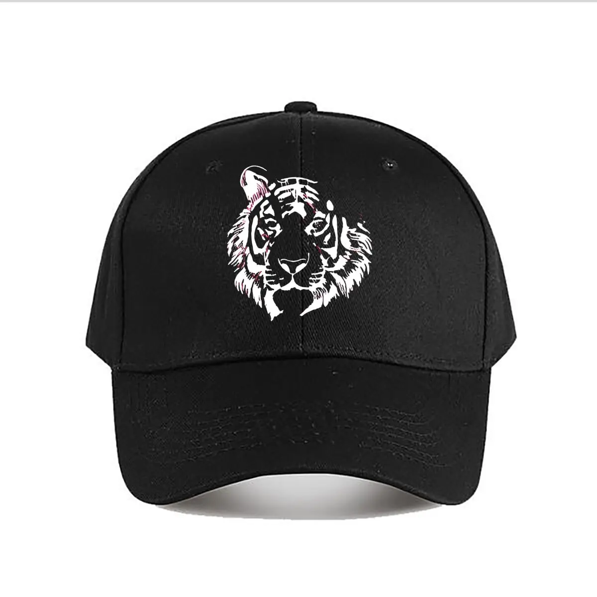 Artistic Tiger Head Vinyl Decal Baseball Cap Fashion Men Sunhat Women's Outdoor Sports Snapback Cap