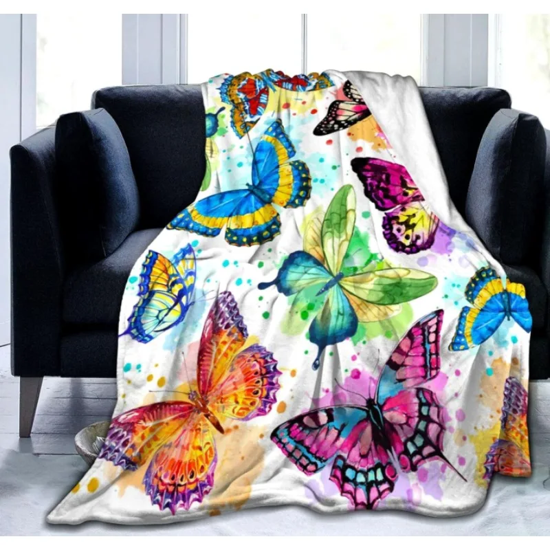 

Одеяло с бабочкой Одеяло с бабочкой Супермягкое фланелевое красочное одеяло с бабочкой Подходит подарок для детей и взрослых