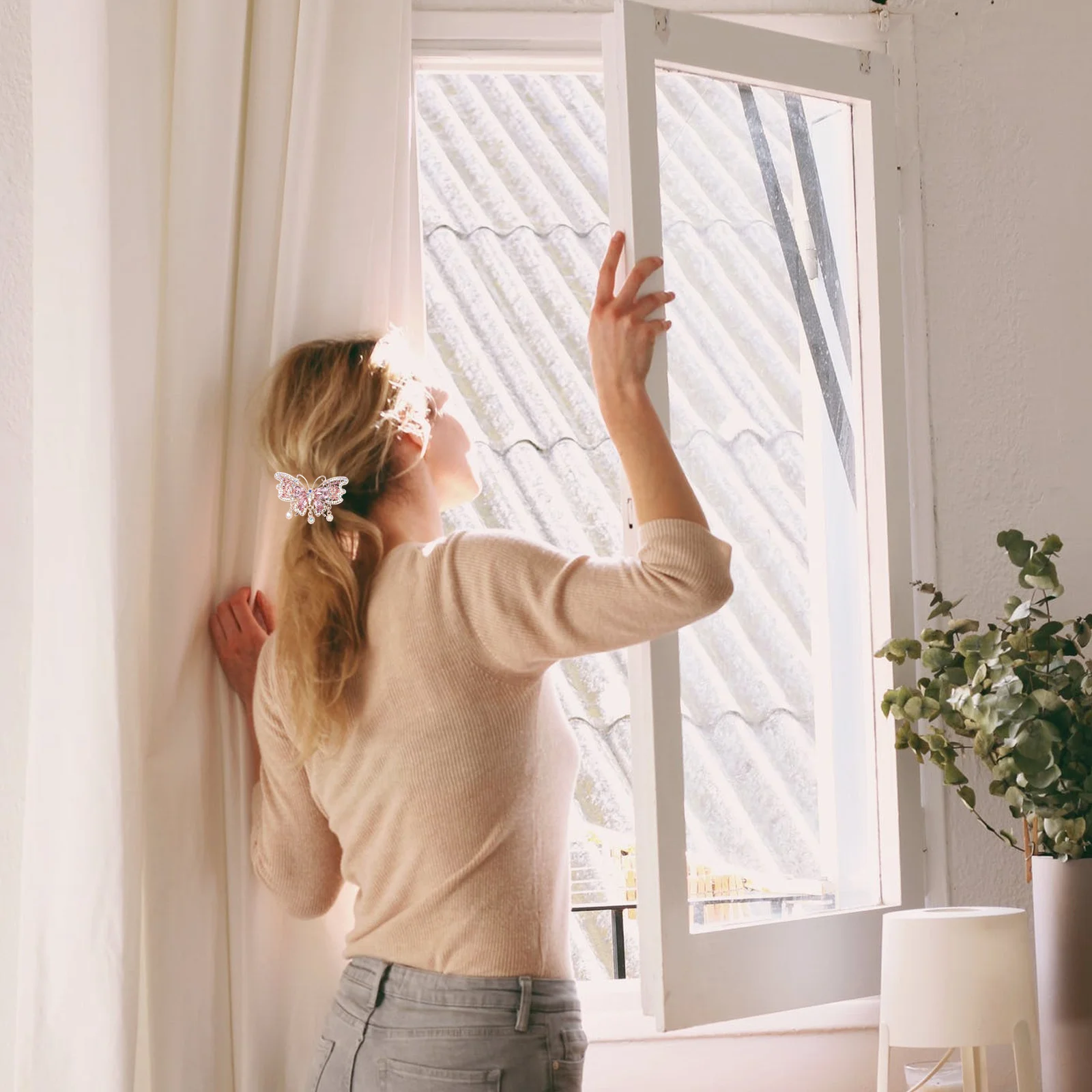 

2 шт., заколки для волос с кристаллами, автоматические держатели для хвоста для женщин, элегантные заколки, декоративные заколки для волос, ручки со стразами, укладка волос