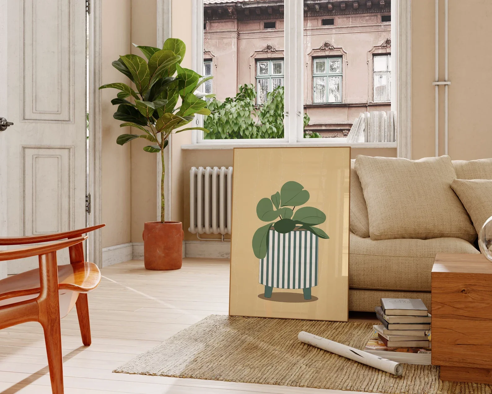 Retro Flowerpot Print, Plant A - đánh giá và giá Vertical Wall Planter