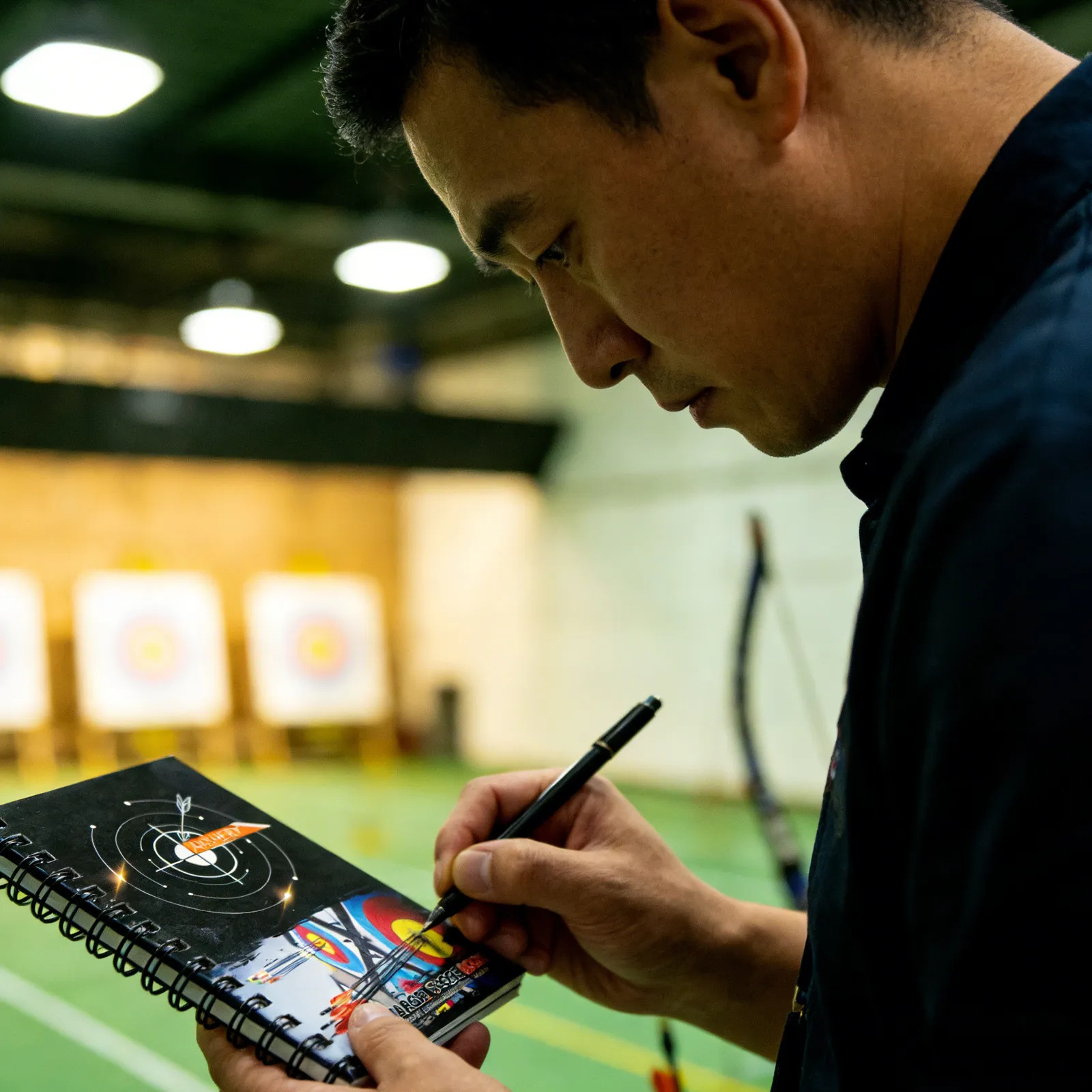 

Archery Score Book Spiral Bound Portable Target Practice Archery Tournament Scorecards Scoring Sheets Score Card Notebook