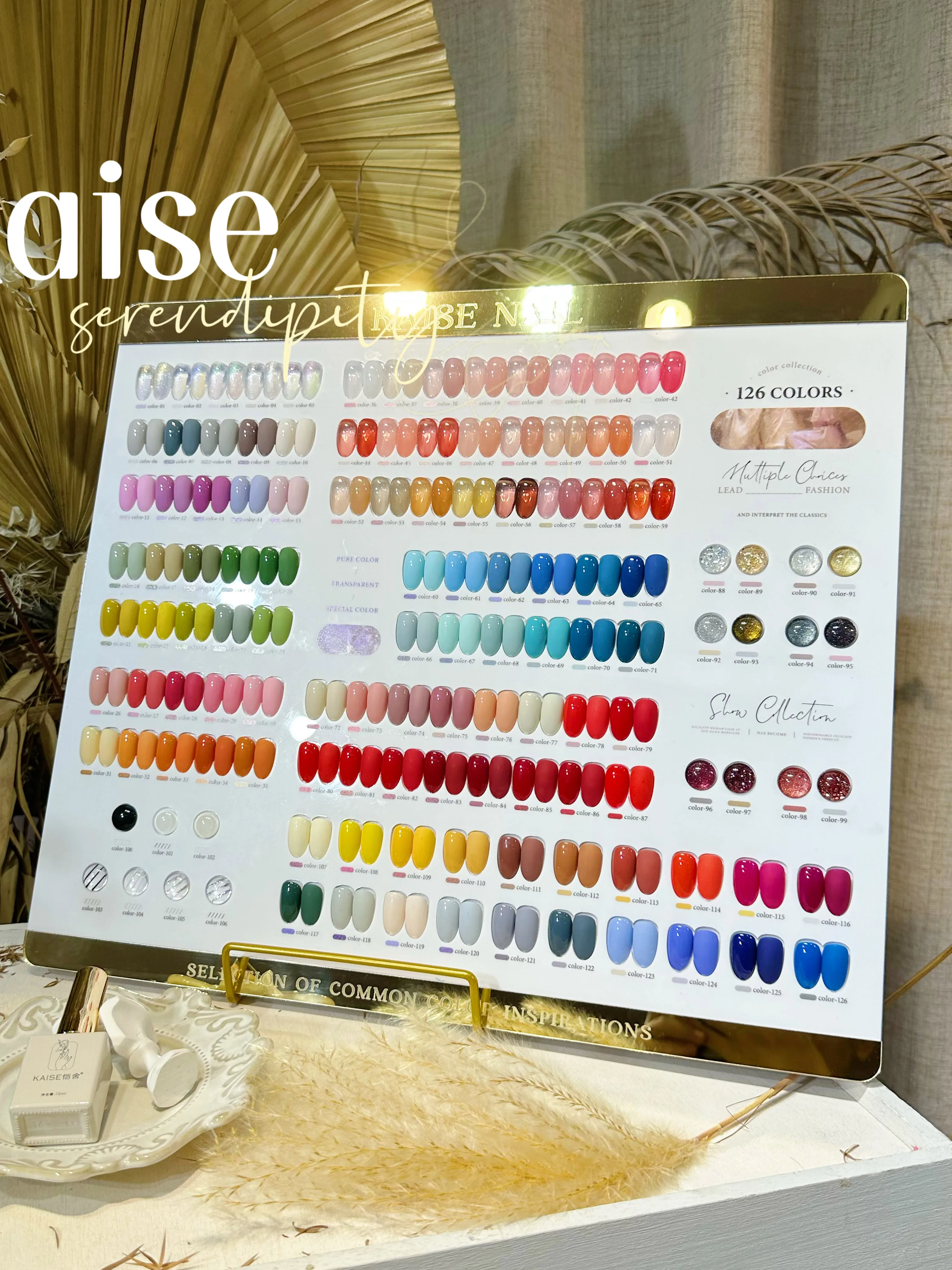 KAISE Mismatched 126 Colors Multicolor Nail gel set Fashion Nail salon New model 2024 Nail art kit hot item Non-toxic Uv gel