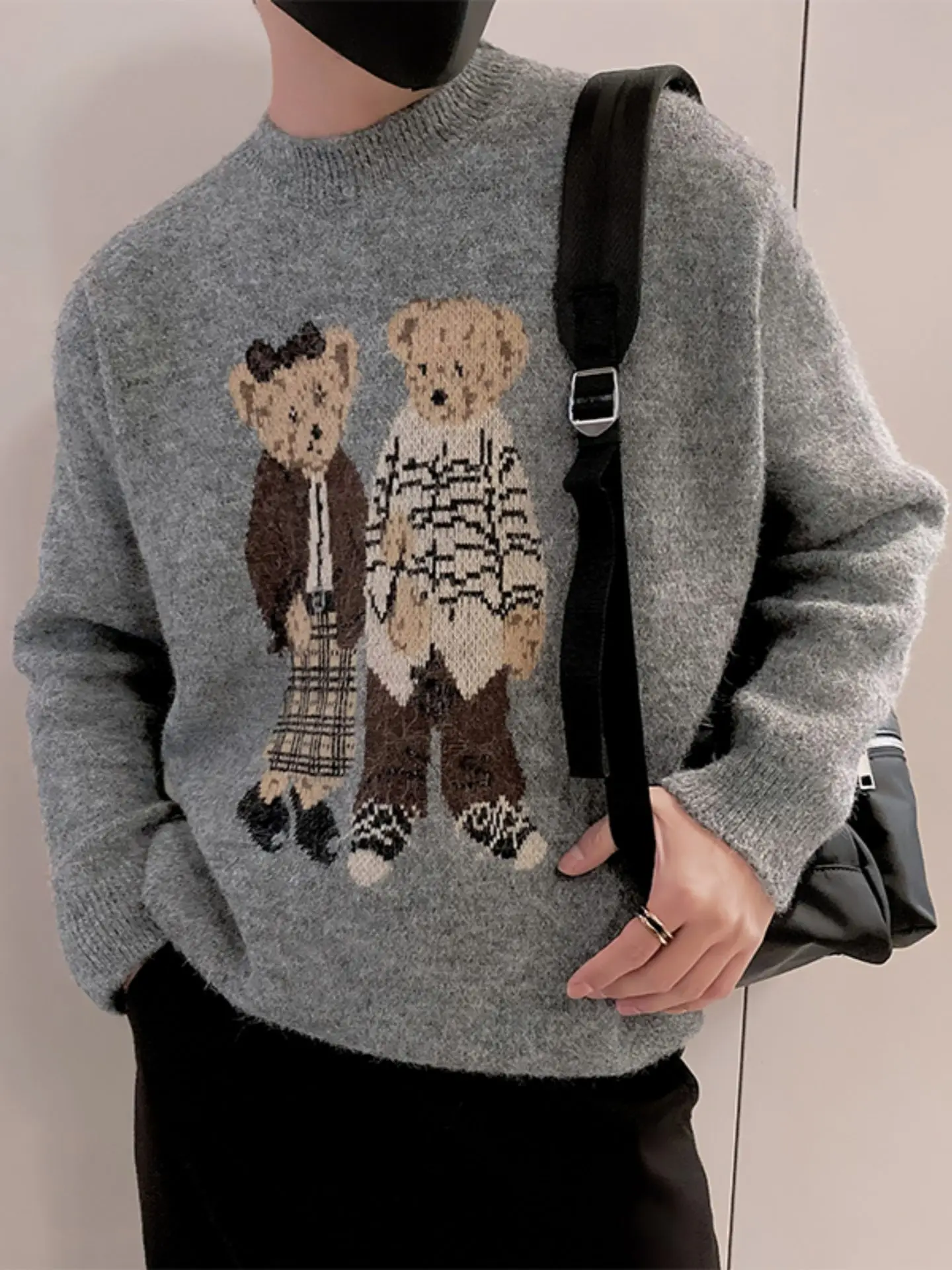 

Мужской вязаный свитер Laid-ba: повседневная базовая одежда премиум-класса для осени и зимы. Новинка.