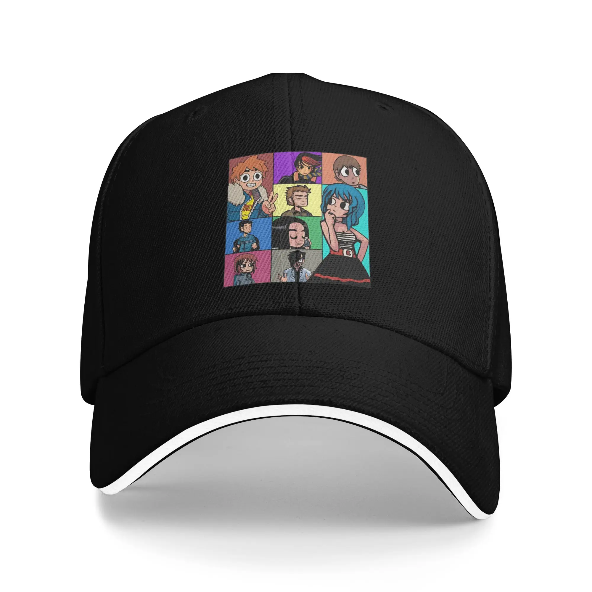 

Summer Scott Pilgrims Baseball Cap Kpop Rock Casual Design Sun Trucker Hat Unisex Men Hot Sale Snapback Cap