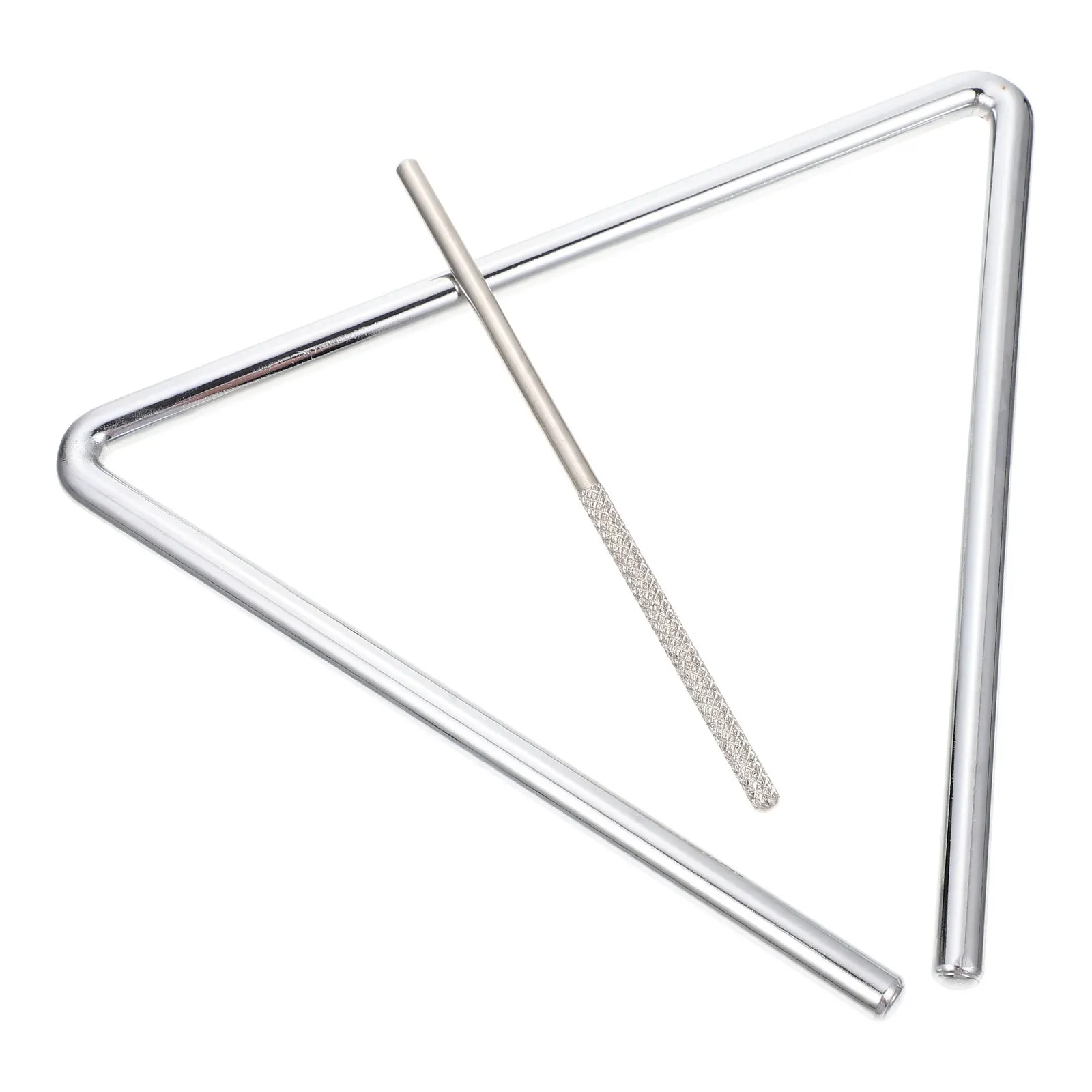 مجموعة واحدة من أدوات الموسيقى للأطفال أدوات قرع المثلث المعدني للأطفال ممارسة قرع اليد المثلثة التعليمية