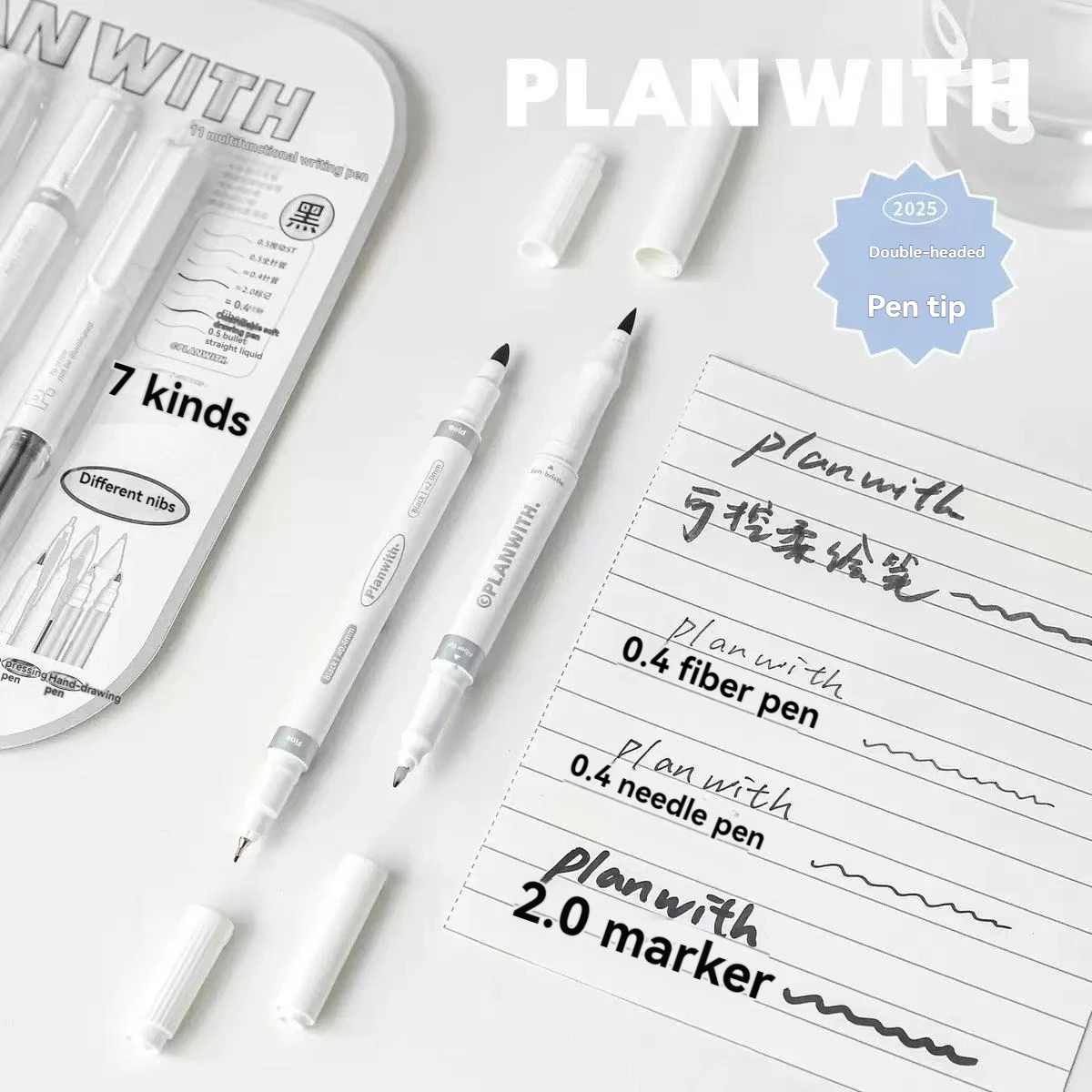 5PCS Gel Pen Red Pen for Note-taking Wind-resistant Smooth Black Pen Large Capacity Practice Pen Student Use Push-action Direct