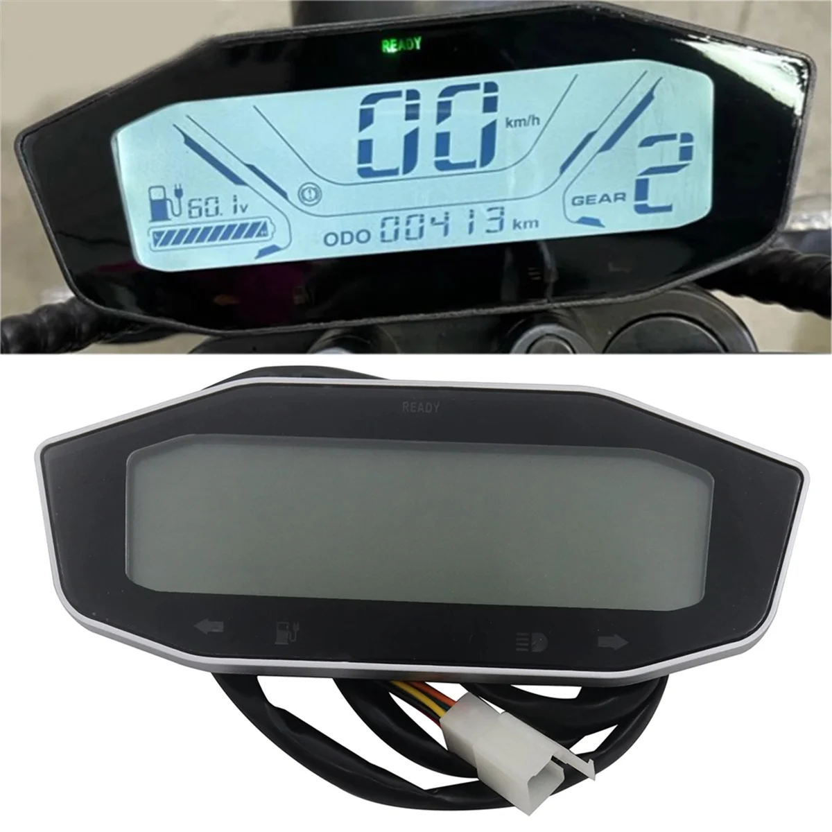 For Citycoco Speedometer Battery Power Display Speedometer Gear LED Display Meter 60V 72V for Citycoco Electric Scooter