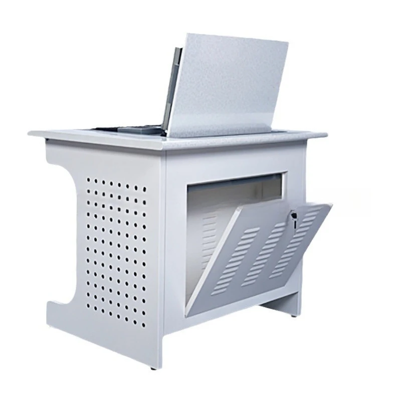 

Student computer room manually flip monitor computer desk