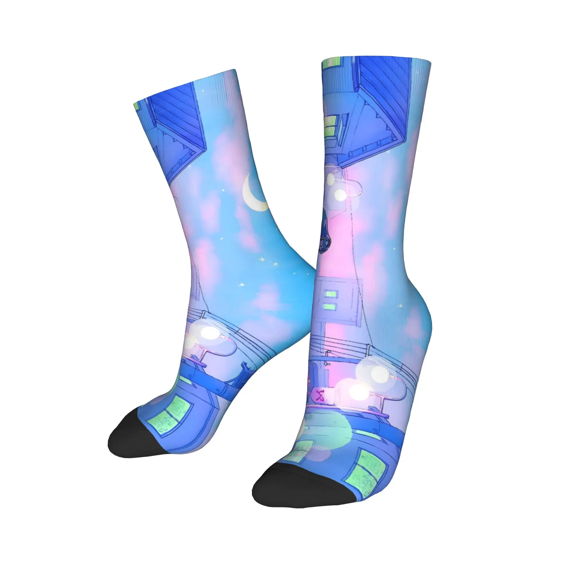 جوارب Goth Lum Urusei Yatsura جوارب مضحكة جوارب شتوية مضادة للانزلاق للنساء والرجال تصميم مريح جوارب تزلج #3