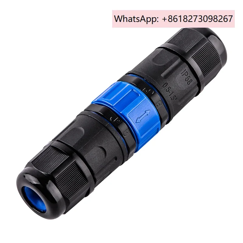 

IP68 waterproof connector male and female docking aviation plug welding free lamp indoor outdoor waterproof joint rain