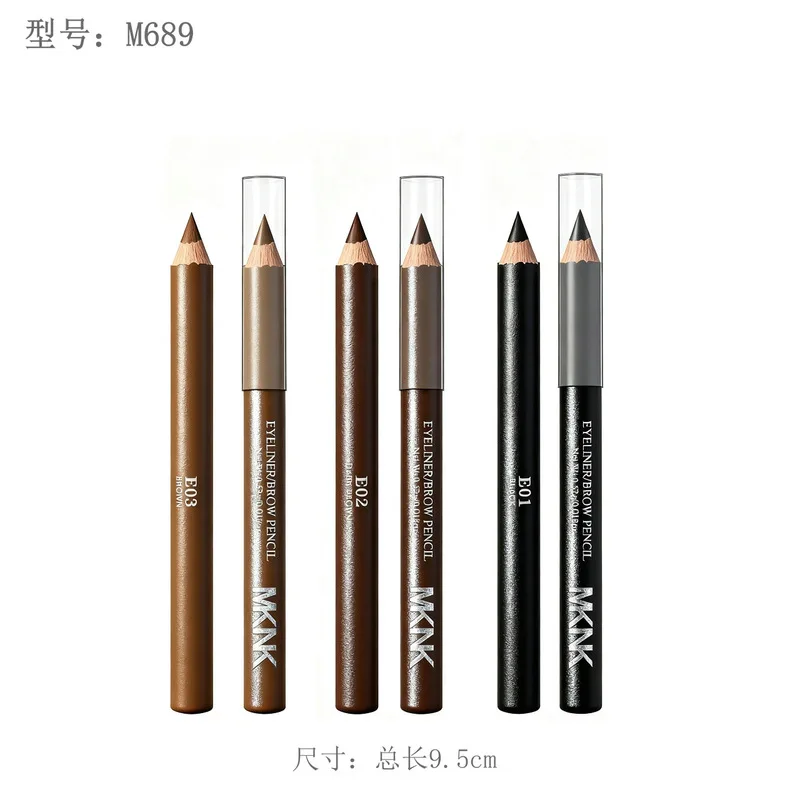 12 stücke Wasserdicht Schweißfest Doppel Verwenden Eyeliner Und Brauen Bleistift Holz Stick Schönheit Make-Up Kosmetische Augen Make-Up Augenbraue Enhancer