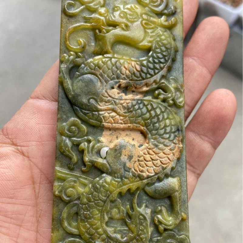 

Оптовая продажа, винтажный жадеит, нефрит, дракон, тигр, птица, сюаньу, нефритовый кулон, большой орнамент, прямая трансляция, горячий предмет, нетбук