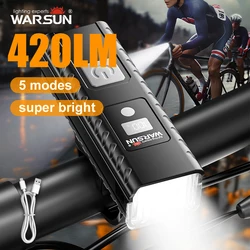 WARSUN WH01 Rechargeable LED Headlamp - IP44 Waterproof, Multiple Modes