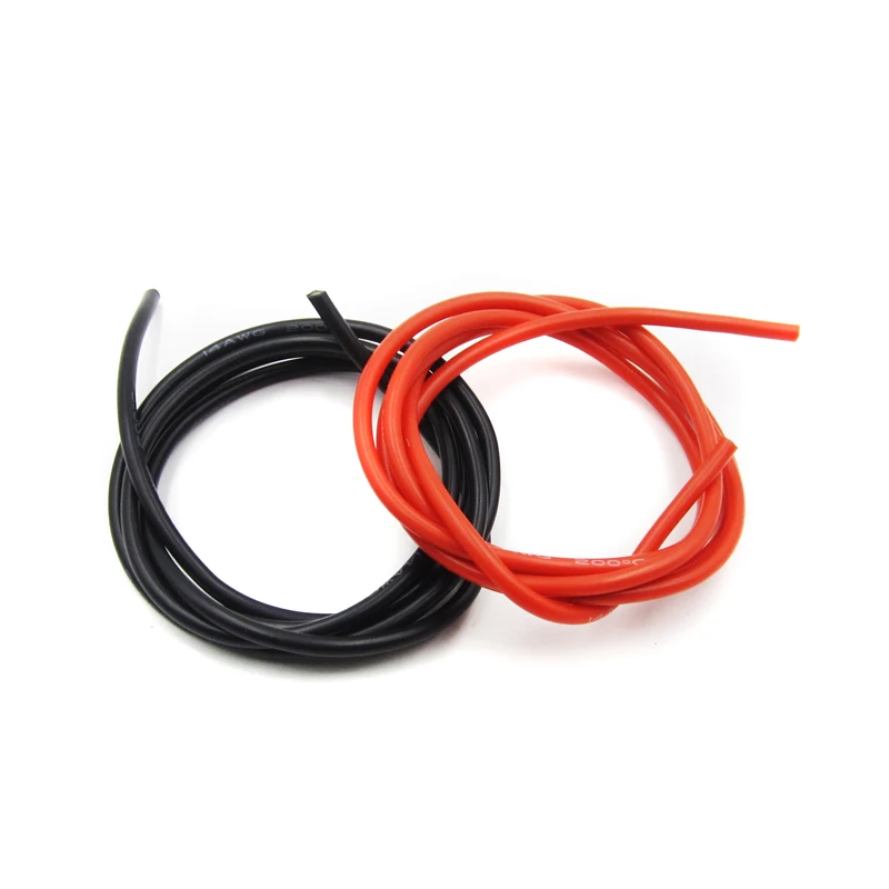 New 2M 14 AWG Silicone Gauge Wire Flexible Copper Stranded Cables For RC Black Red #S018Y# High Quality