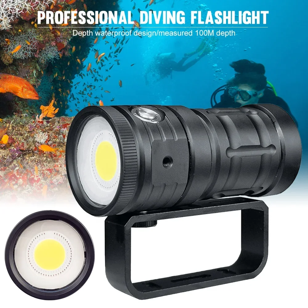 Asafee D10 Hot Sale LED Underwater Light Rechargeable Dive Photo/Video Fill Lighting Torch with COB Light Source Videographers