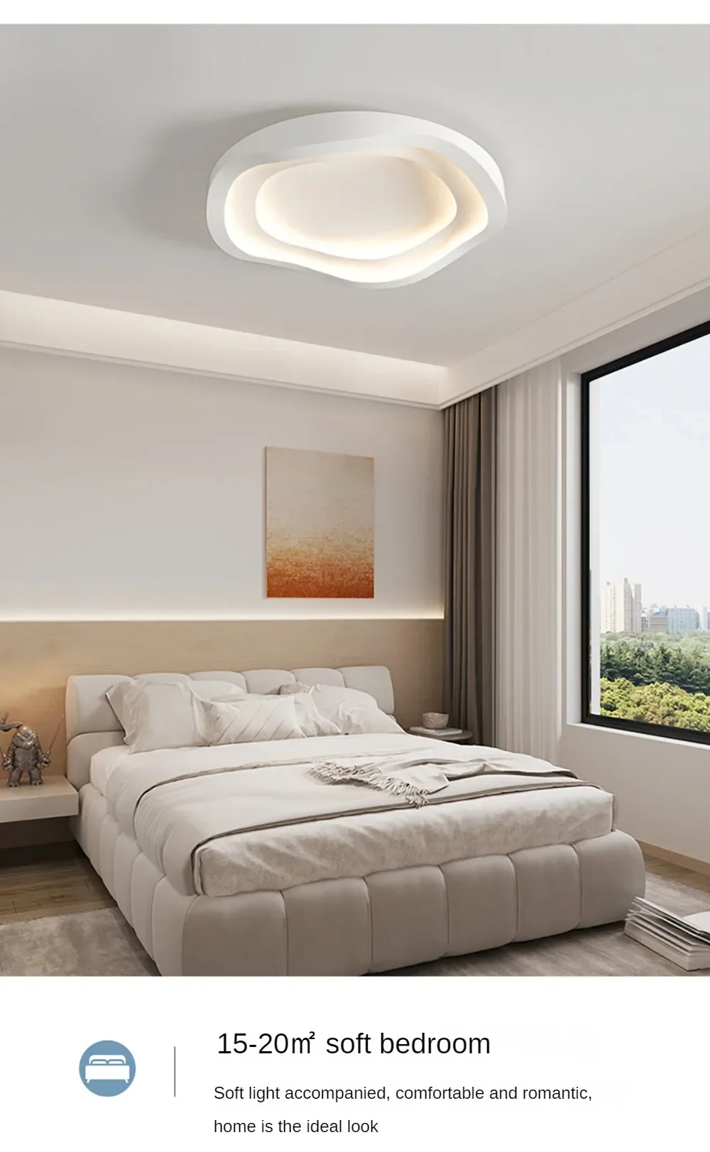 Modern white ceiling lamp Minimalist Circular ceiling light for Bedroom Living Room Aisle Decoration Indoor Lighting Fixtures