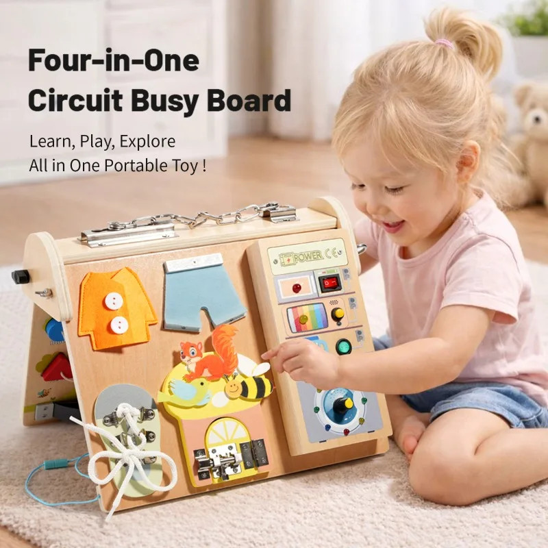 jouet-educatif-montessori-en-bois-pour-enfants-4-en-1-tableau-d'activites-avec-controle-par-interrupteur-jeu-d'apprentissage-sensoriel-pour-bebes-et-enfants