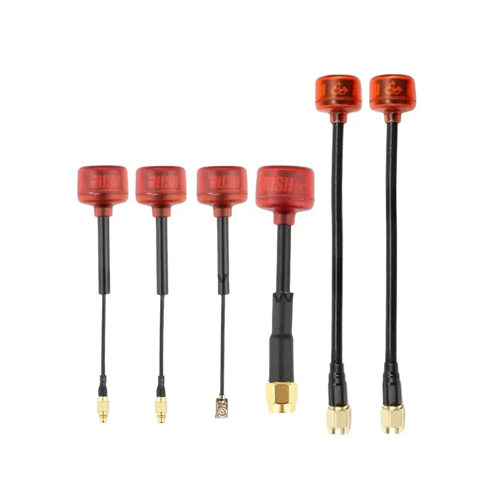 Rush Cherry FPV 5.8G Antenna SMA MMCX UFL Long Range Antenna Connector Adapter Easy to Install Red RC Drone Parts