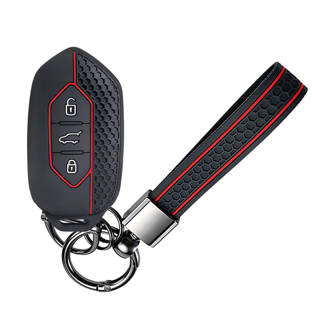 Keychain Silicone Car Remote Key Case Cover Fob For Togg For Kia Picanto Sorento MQ4 Carnival KA4 Morning K5 Carens EV9 Seltos