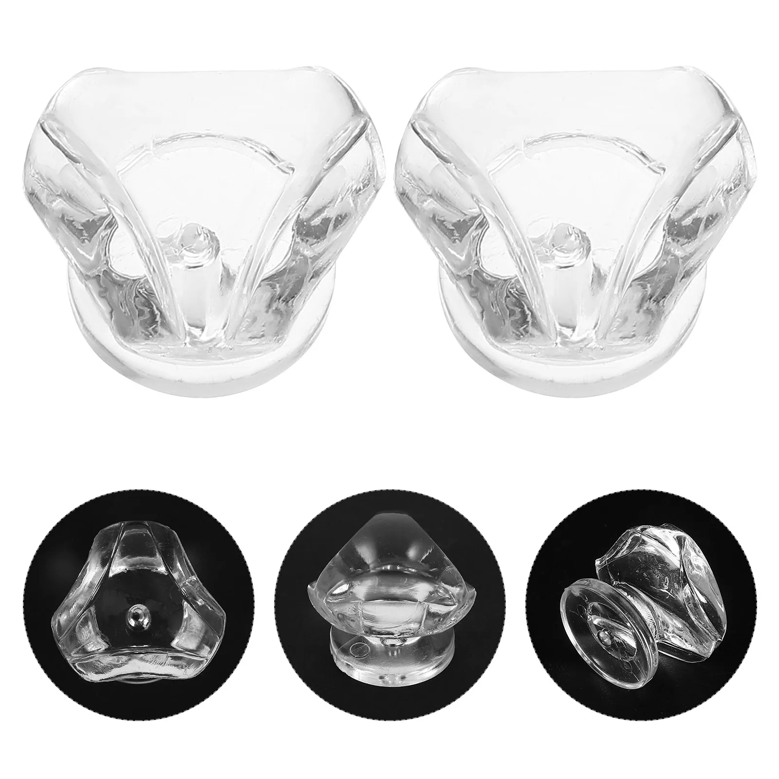 

20pcs Cabinet Handle Clear Acrylic Triangle Drawer Pulls Transparent Hardware For Kitchen Dresser Closet niture Modern Home