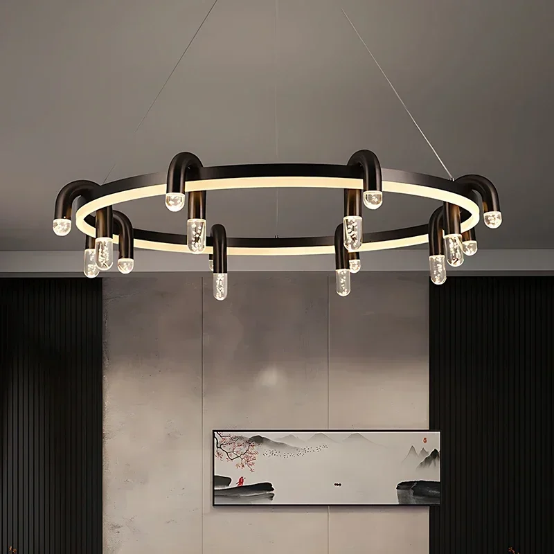 

Modern Minimalist Pendant Light Nordic Design Living Room Circular Ring Shaped Bedroom Led Modern Home Decoration Chandelier