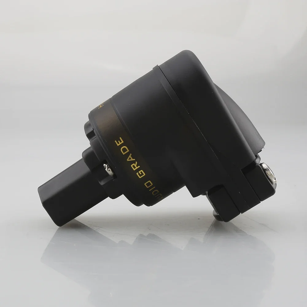 Разъем питания HIFI с родиевым покрытием, европейская вилка SCHUKO для сети с прямым углом, штекер IEC C13 C15, гнездо для кабеля «сделай сам»