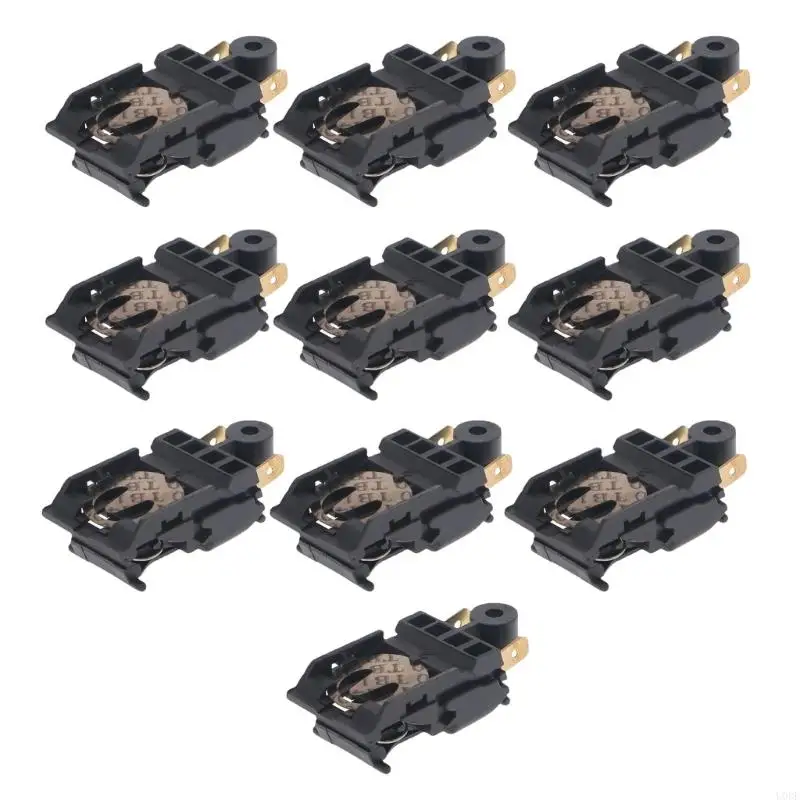 U0DE 10PCS สวิตช์กาต้มน้ำไฟฟ้าสวิตช์เทอร์โมสตัทเทอร์มินัลควบคุมอุณหภูมิห้องครัวส่วน 16A สวิตช์เทอร์โมสตัทหม้อไอน้ำ