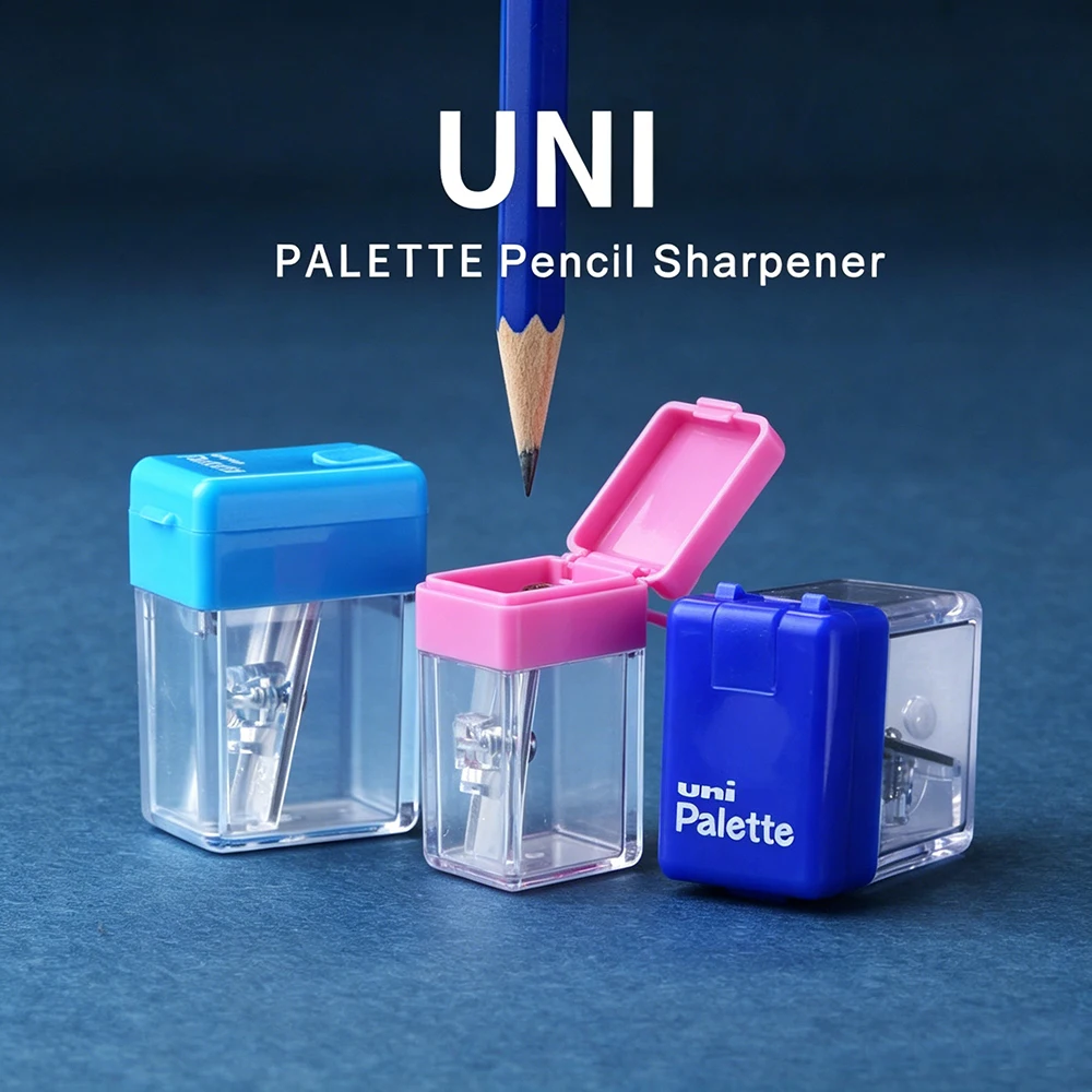 1pc Japan UNI Pencil Sharpener DPS-101PLT Portable Art Student Stationery Palette Series Sketching Special Small School Supplies
