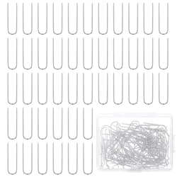 60Pcs/Box Sewing U Pins Fork Pins For Quilting Double Blocking Pins Stainless Steel Quilting Pins DIY Sewing Fabric Craft