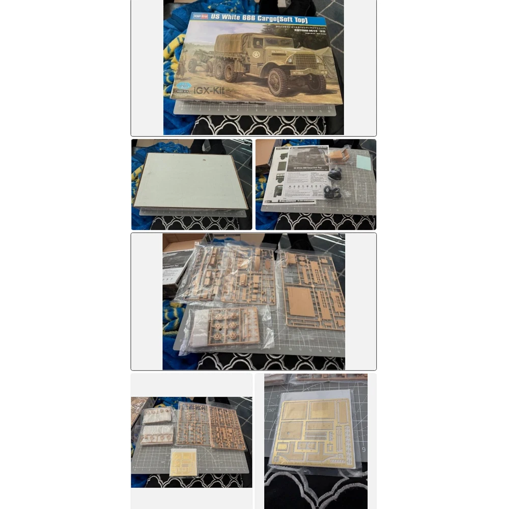 

Hobbyboss 83802 1:35 Scale US White 666 Cargo Soft Top 6Ton Vehicle Truck Car Plastic Model Building Kit Hobby Assembly Toy