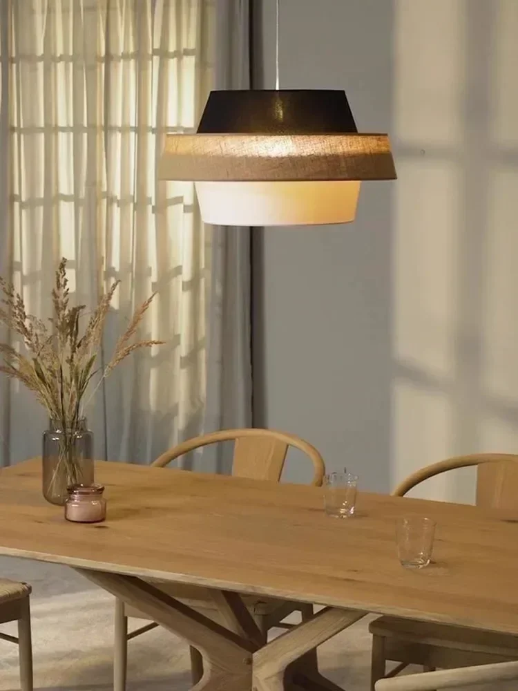 

Тканевая японская люстра Wabi Sabi, висячая лампа для гостиной, столовой, спальни, декоративное украшение для дома, Потолочный подвесной светильник, осветительные приборы