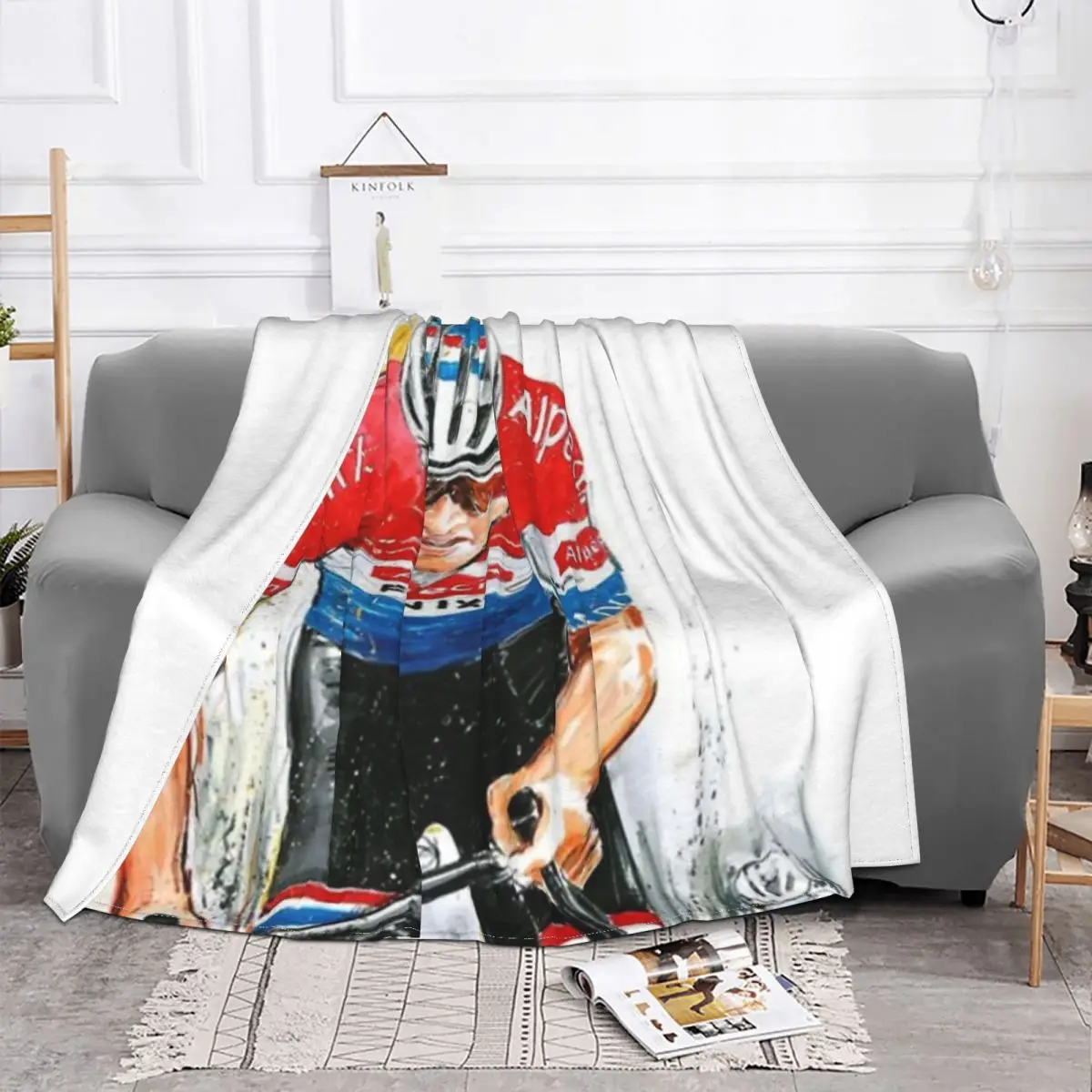 Van Der Poel Art Merch coperta velluto primavera autunno Mathieu Van Der Poel coperte leggere e traspiranti per il viaggio del letto