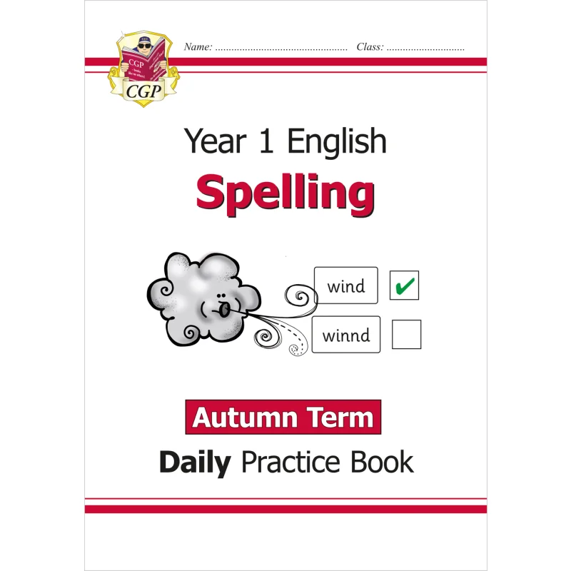 

New KS1 Spelling Daily Practice Book Year 1 Autumn Term CGP Books Coordination Group Publications 9781789088335 Book