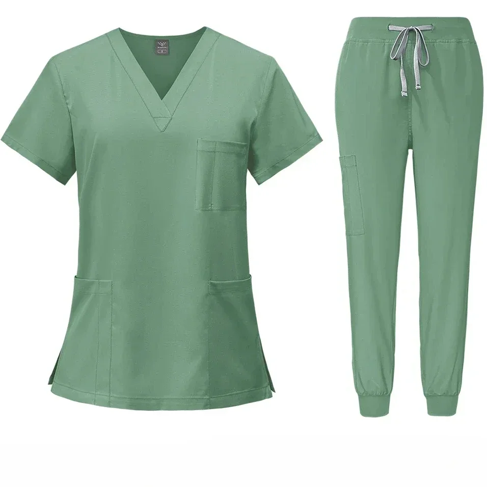 Customizable LOGO Hospital Uniform Soft Workwear Operating RoomTop Pants Surgical Clothes Medical Scrub Set Jogger Suit