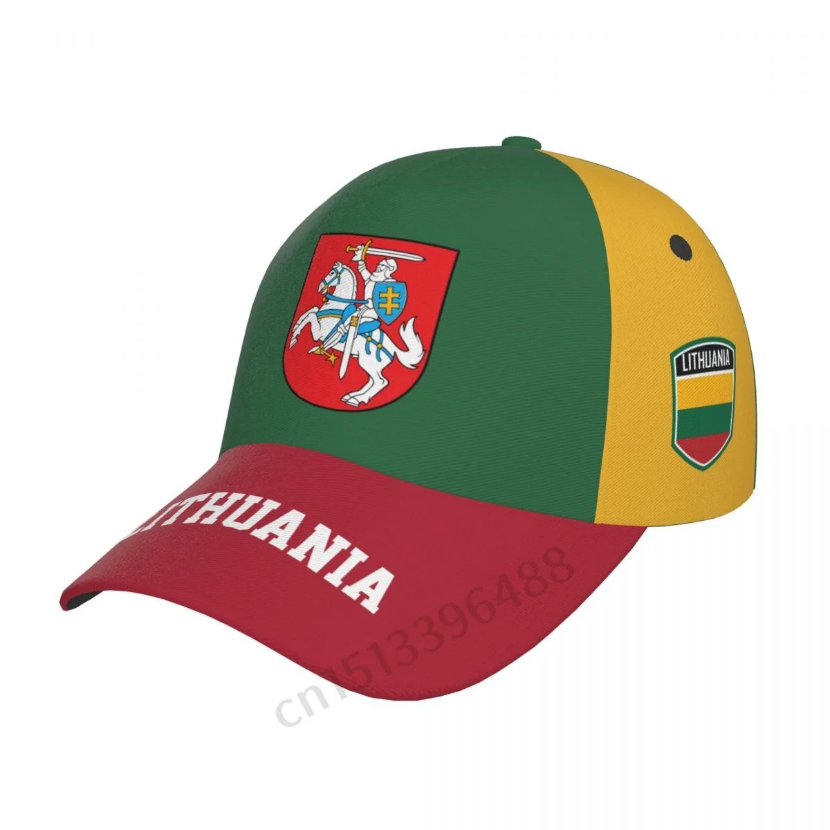 

Lithuania Flag 3D Soccer Hats Sun Baseball Cap Breathable Adjustable Men Women Outdoor Fishing Hat