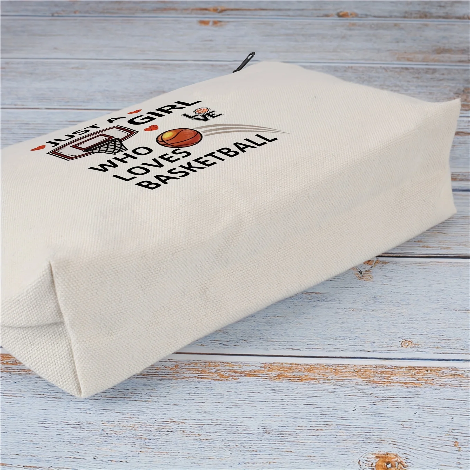 여자 농구 메이크업 가방 - 귀여운 다기능 지퍼 파우치, 보석 보관 가방, 완벽한 여행용 지퍼 소형 보관 가방