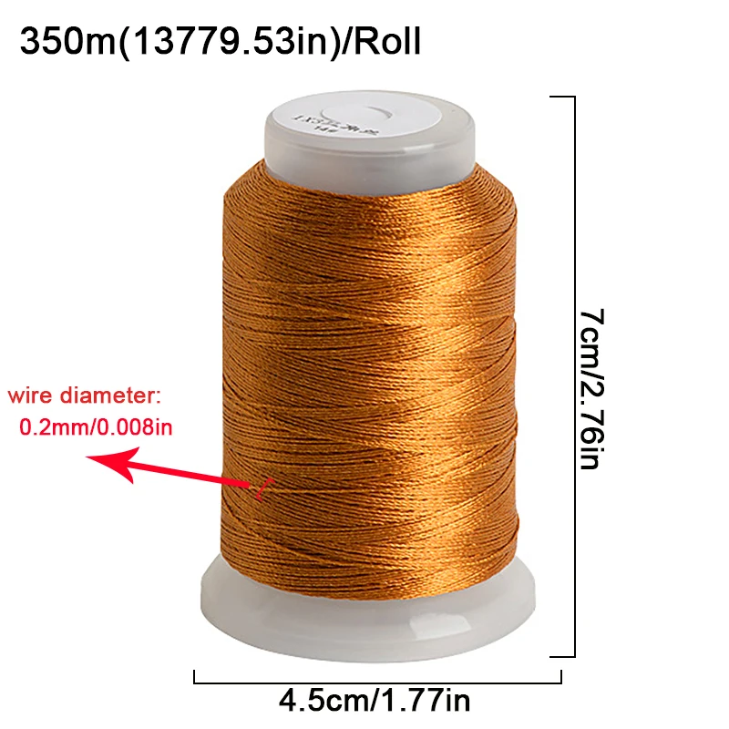 350m/roll Ice Silk Yarn For Knitting String Bead Wire Handmade Bracelet Braided Rope Thread DIY Jewelry Accessories