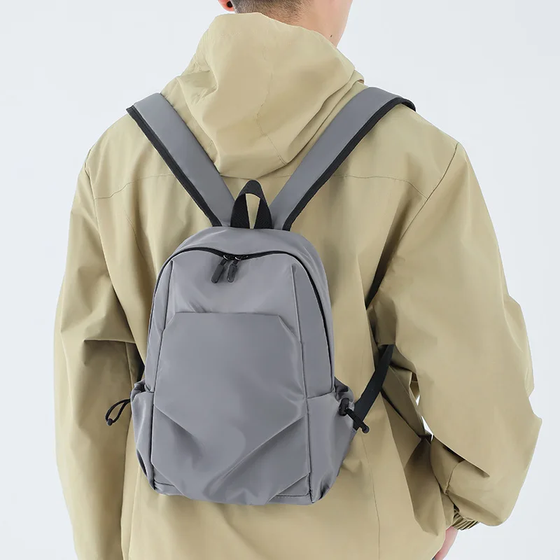 

Casual Small Backpack for Men Wholesale Trendy Cool Solid Color Versatile Lightweight Outward Travel Small Backpack