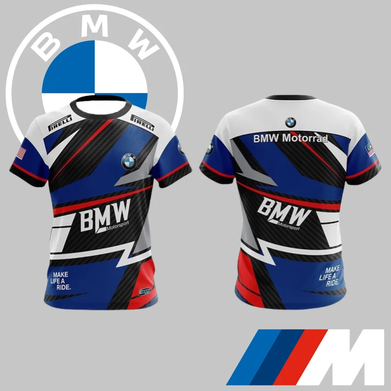 

BMW Brand Men's Quick-drying T-shirt 2025 Comfortable Casual Sports Breathable Off-road Short-sleeved High-end Daily Cycling Top