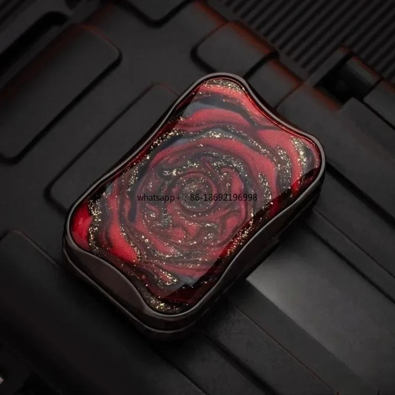 2026--Quicksand Competitive Unlimited Push Card Edc Fingertip Toy Metal Tide Play Decompression Artifact